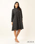Polyester Button-Down Knee Top-Dress 70731